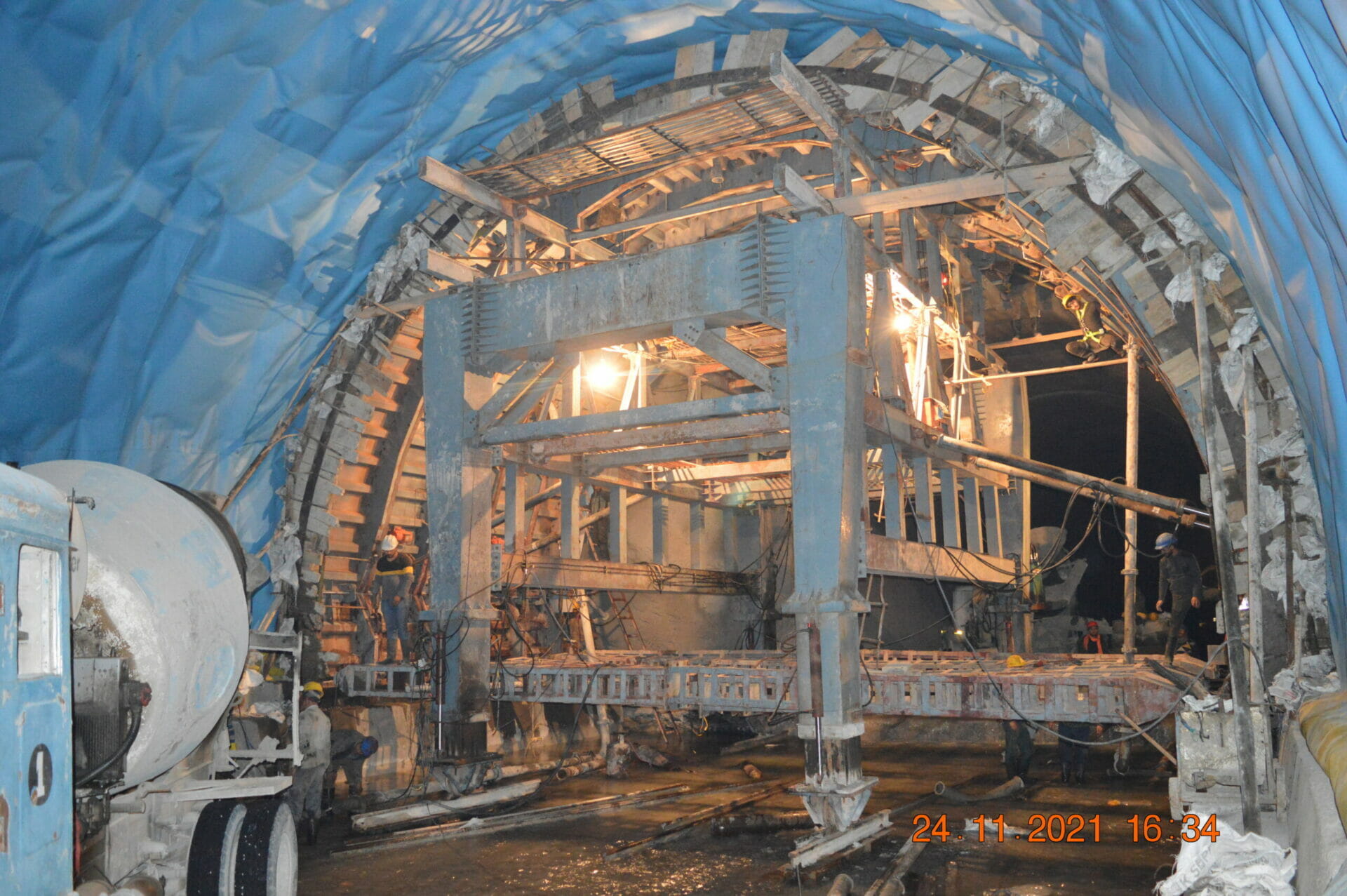 Construction of Wider Section Tunnel No. 5
