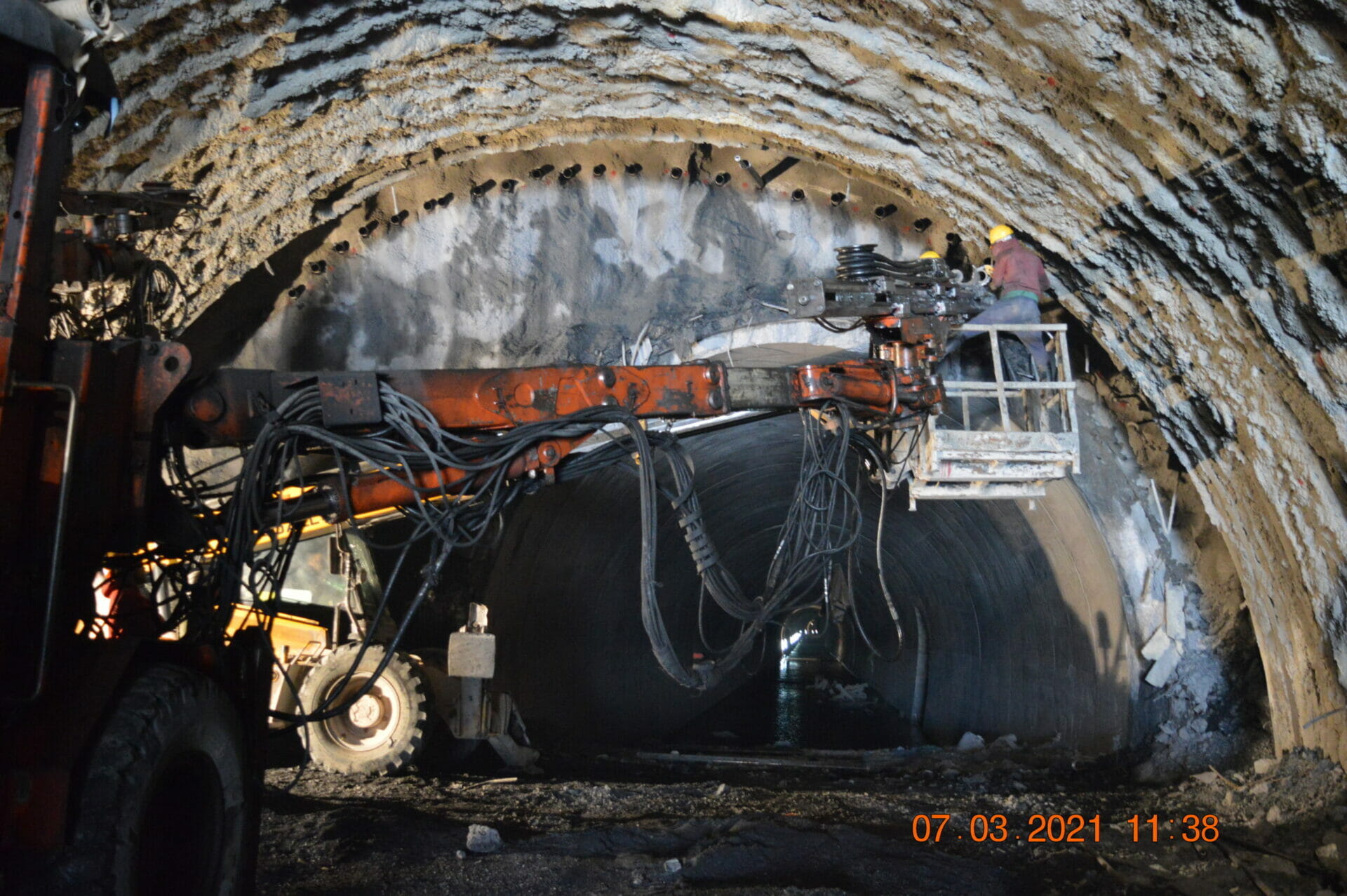 Construction of Wider Section Tunnel No. 5
