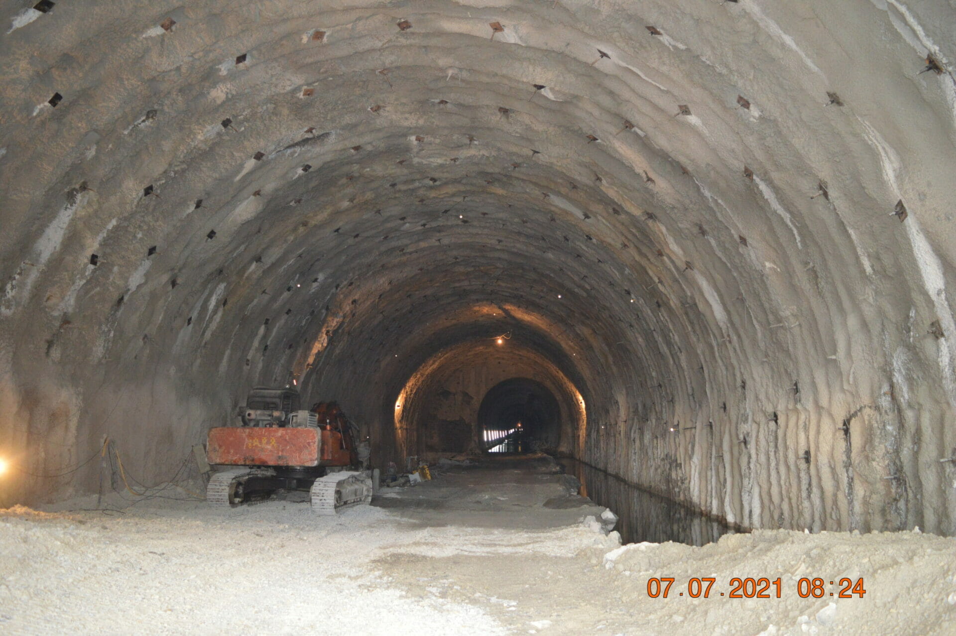 Construction of Wider Section Tunnel No. 5